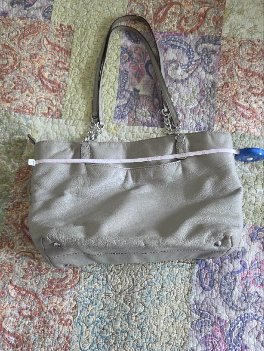 Black Drawstring Shoulder Bag & Gray Leather Tote - Set of Two Michael Kors Bags - Picture 11 of 15